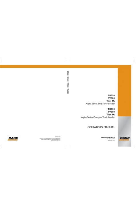 case sr250 operator manual